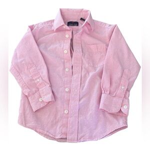 Class Club pink and White Button Down Shirt